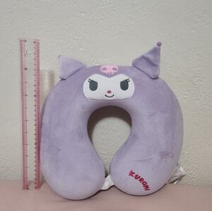 Kuromi Travel Neck Plush Pillow
